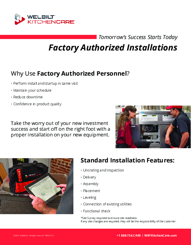 Factory Authorized Installation