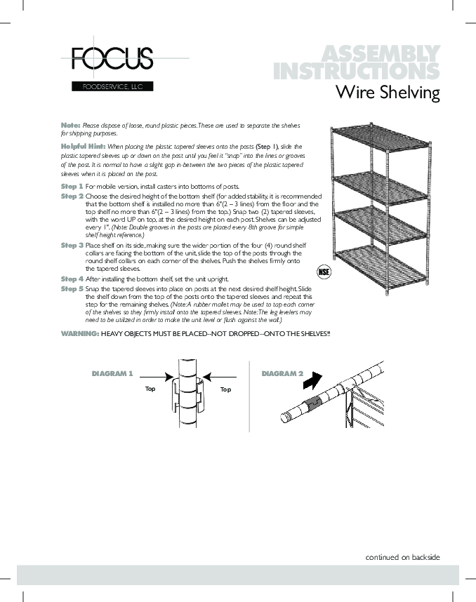 Assembly Instructions