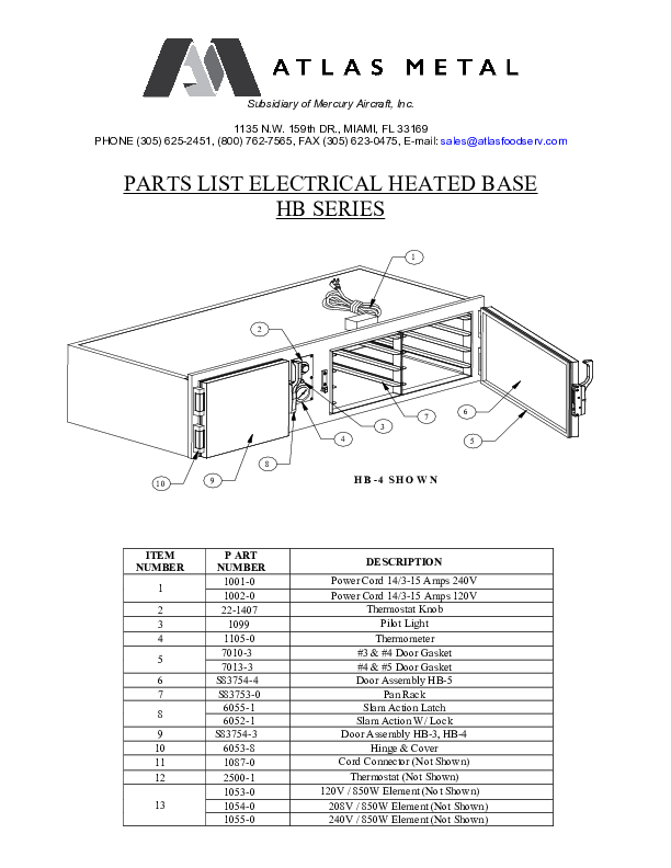 Parts List