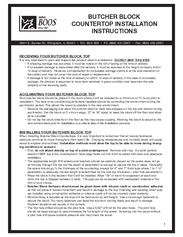 Installation Manual