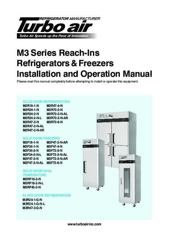 Installation And Operation Manual