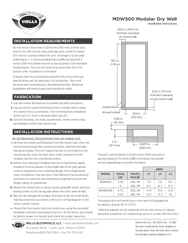 Installation & Operation