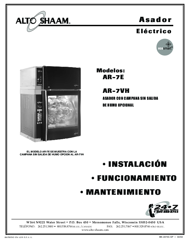 Owner's Manual - Spanish