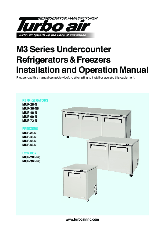 Installation And Operations Manual