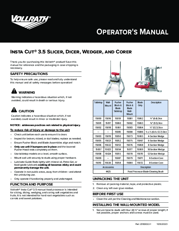 Operating Manual