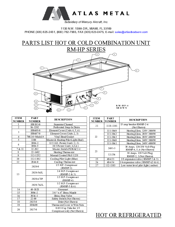 Parts List