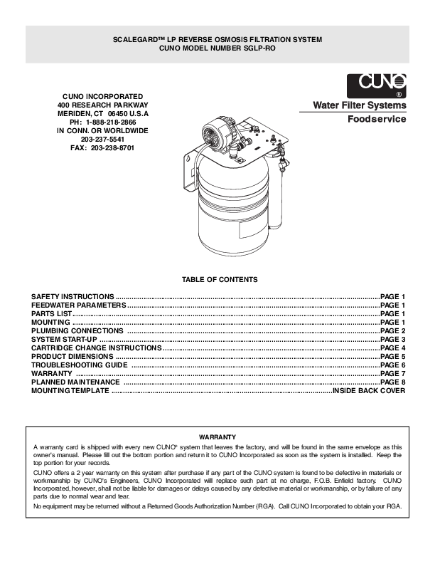 Installation & Operation Manual