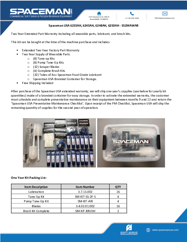 Warranty Parts