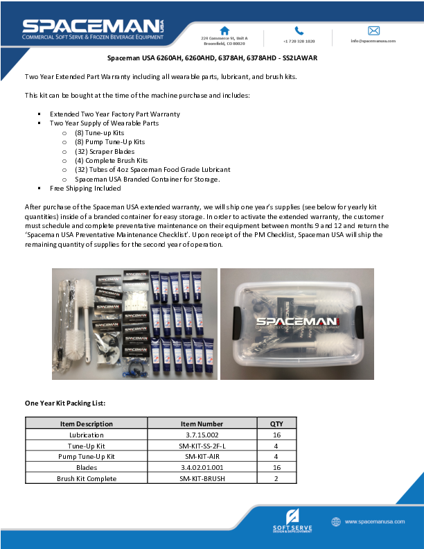 Warranty Parts