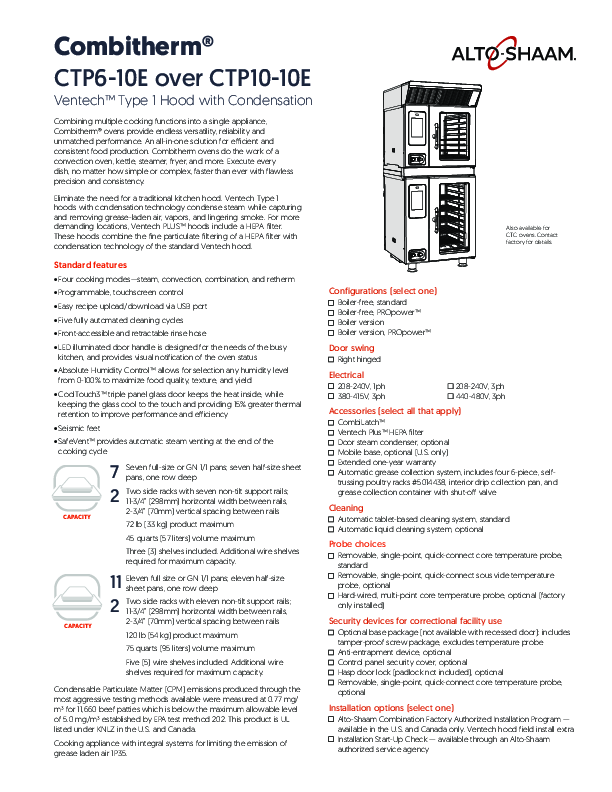 Spec Sheet - CTP6-10E-over-CTP10-10E