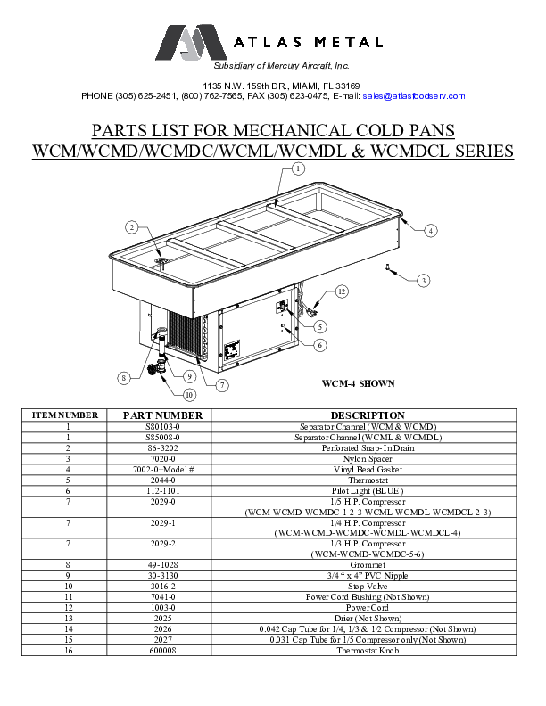 Parts List