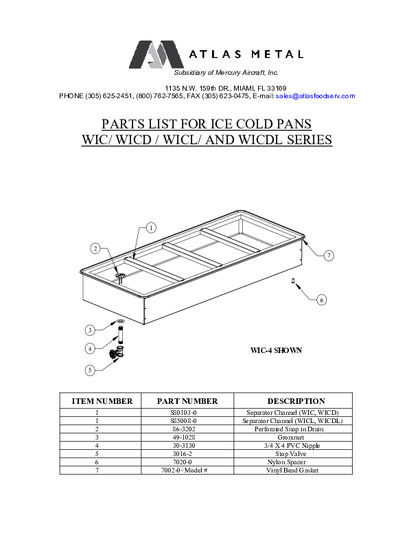 Parts List