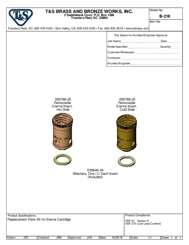 Cutsheet