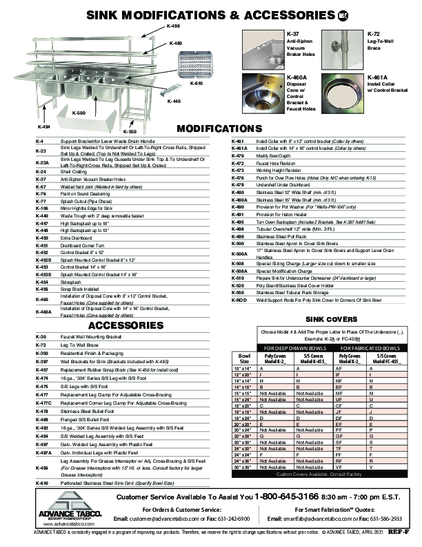 Cutsheet