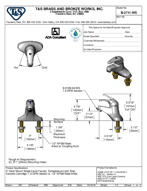 Cutsheet