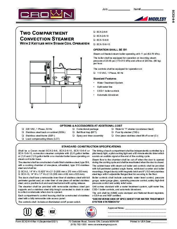 Cutsheet