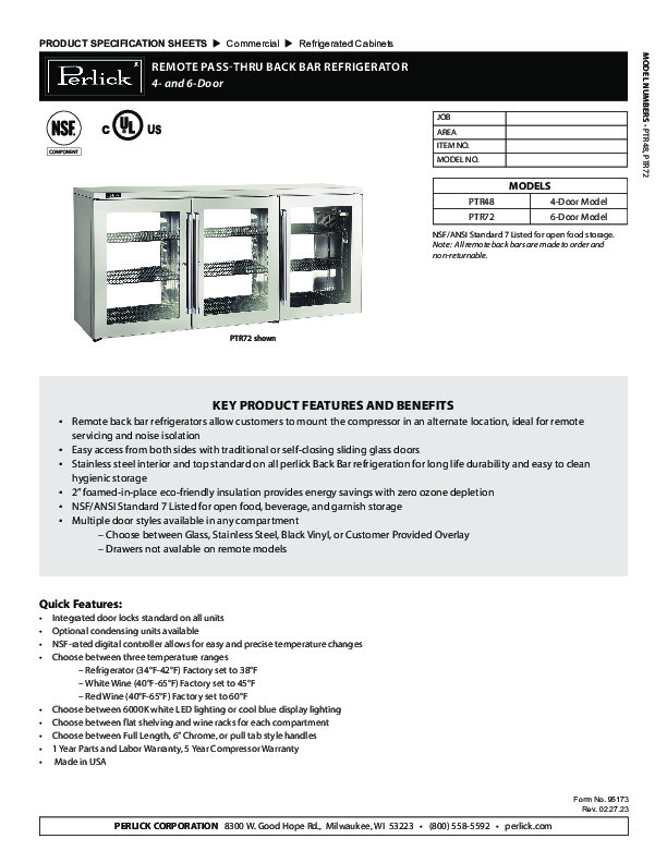 Cutsheet