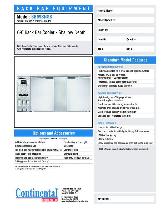 Cutsheet