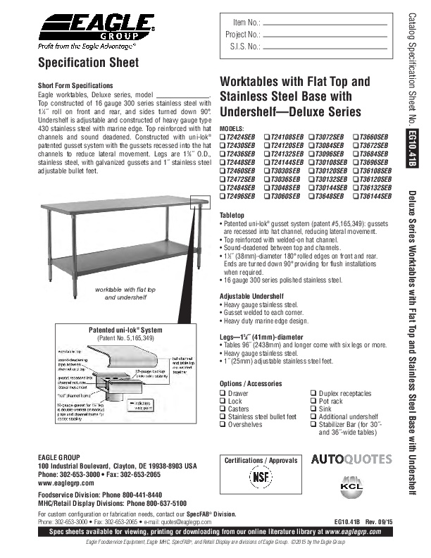 Cutsheet