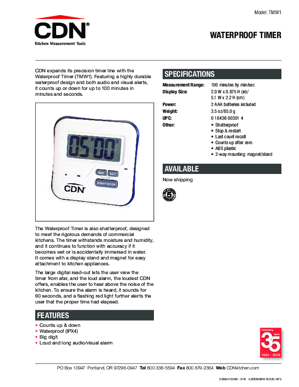 Cutsheet