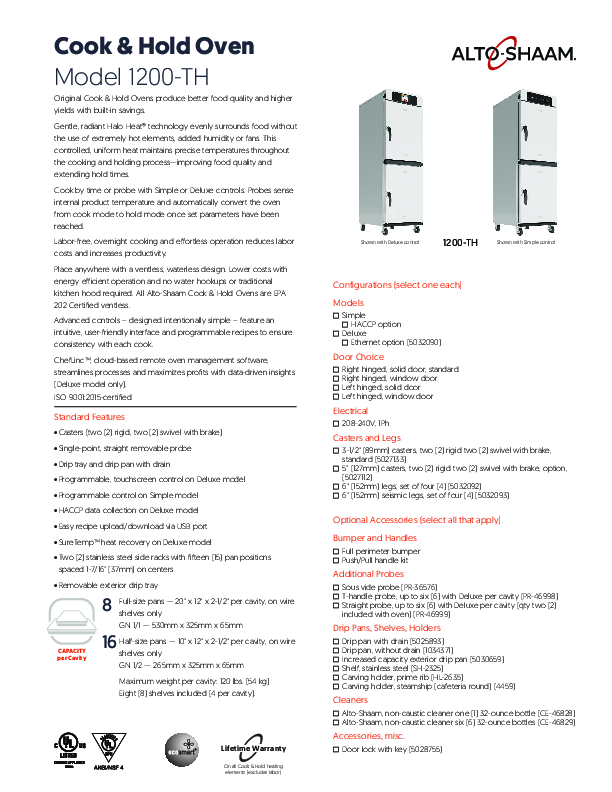 Cutsheet