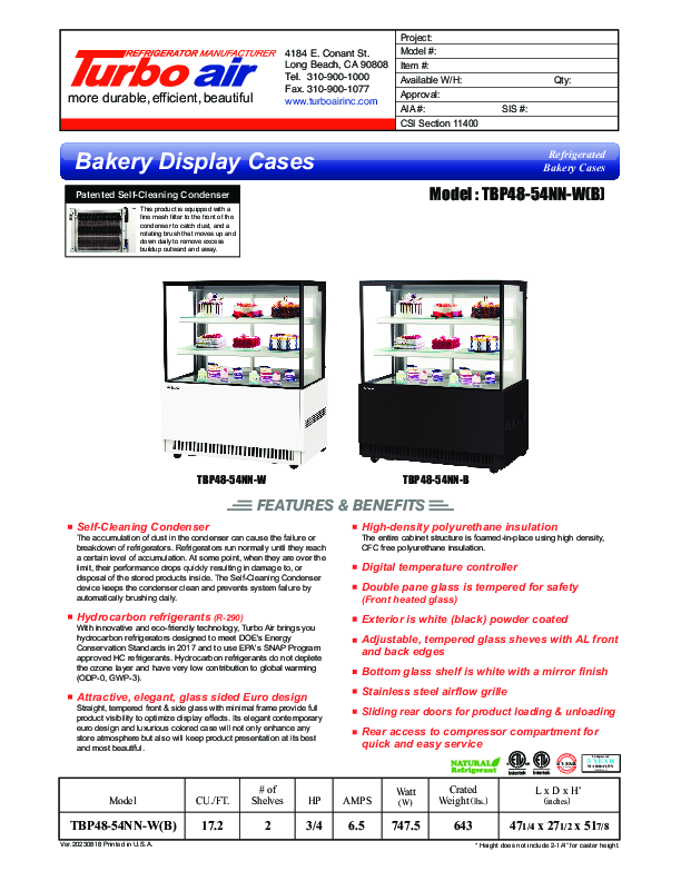 Cutsheet