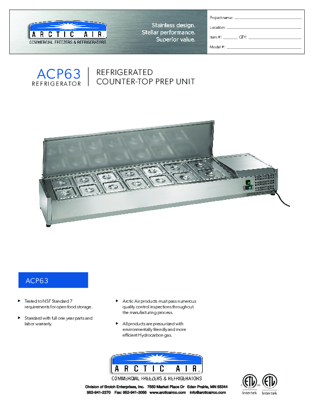 Cutsheet