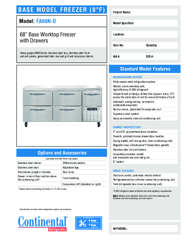 Cutsheet