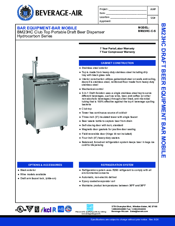 Cutsheet