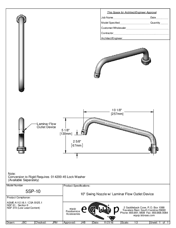 Cutsheet