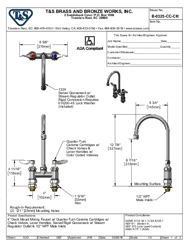 Cutsheet