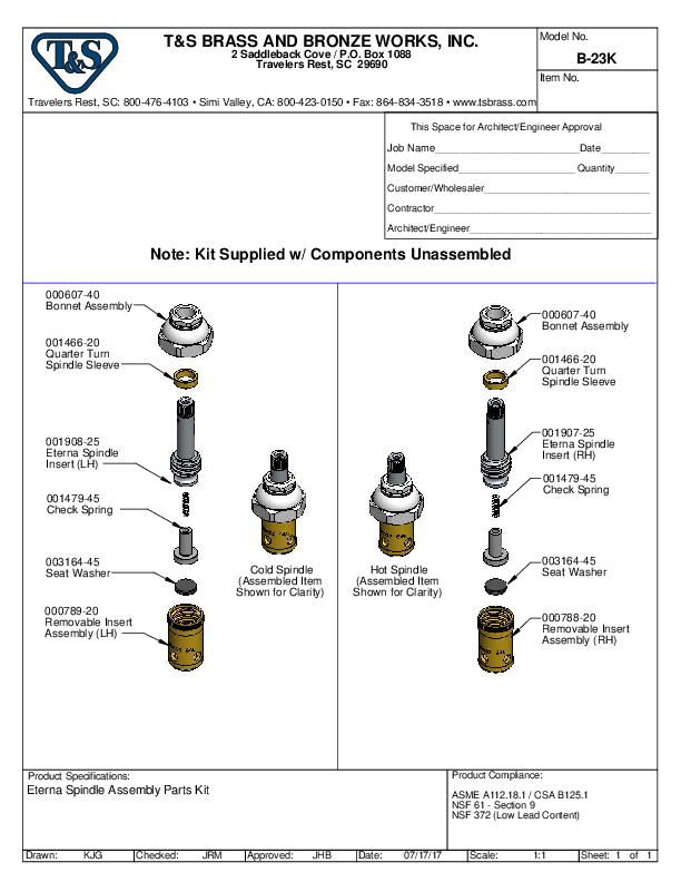 Cutsheet