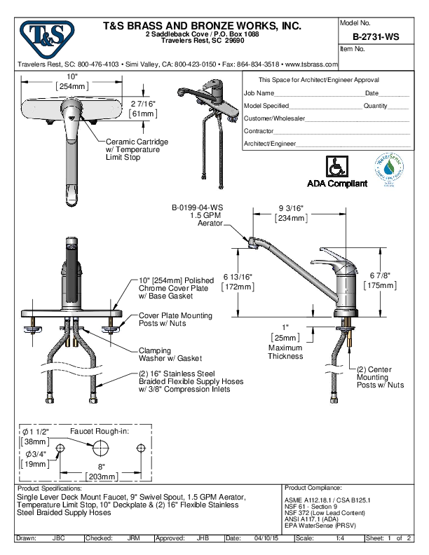 Cutsheet