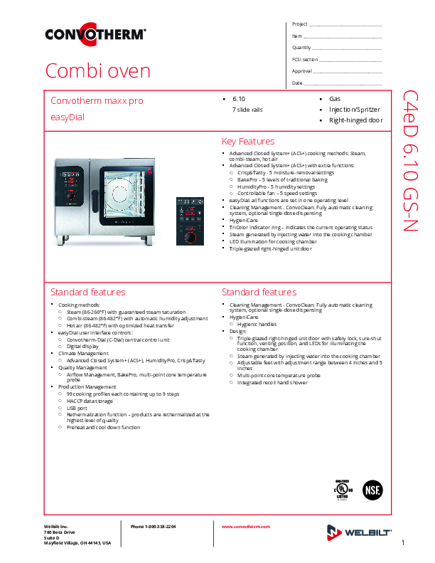 Cutsheet