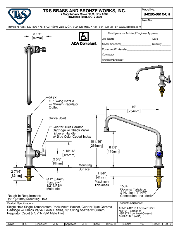 Cutsheet