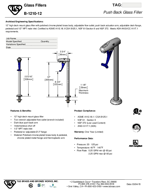 Cutsheet