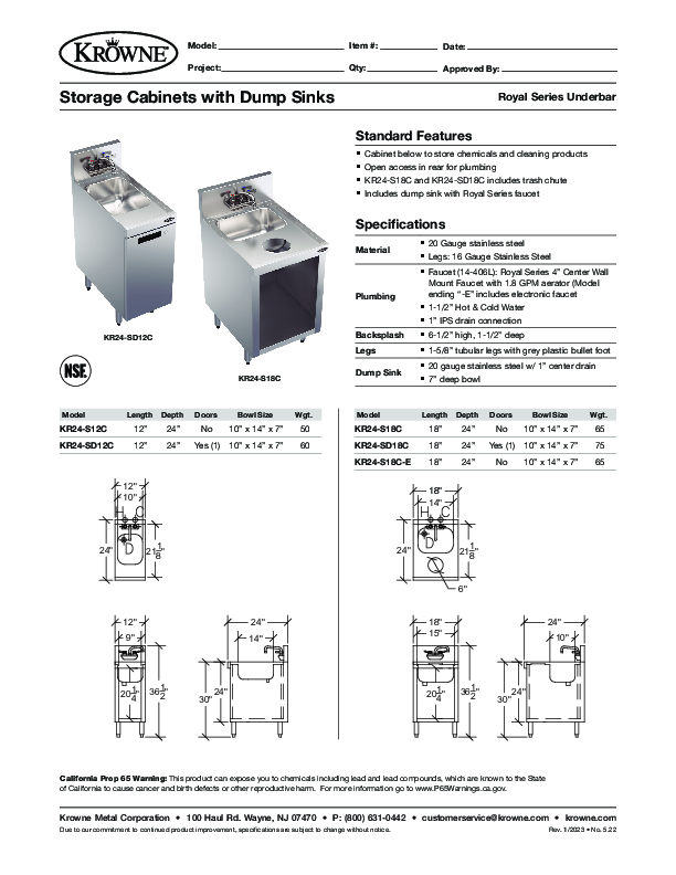 Cutsheet