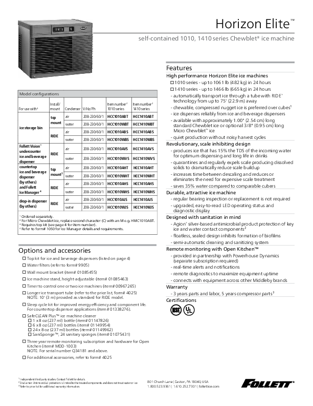 Cutsheet