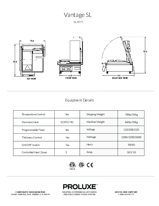 Cutsheet