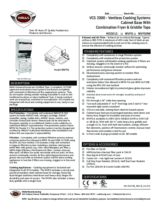 Cutsheet