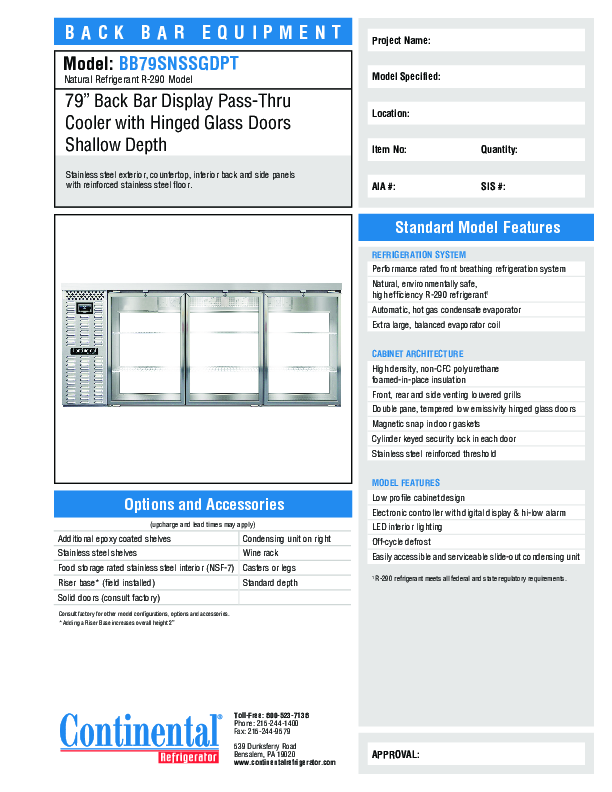 Cutsheet