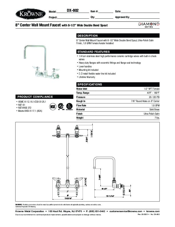 Cutsheet