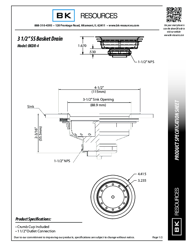 Cutsheet