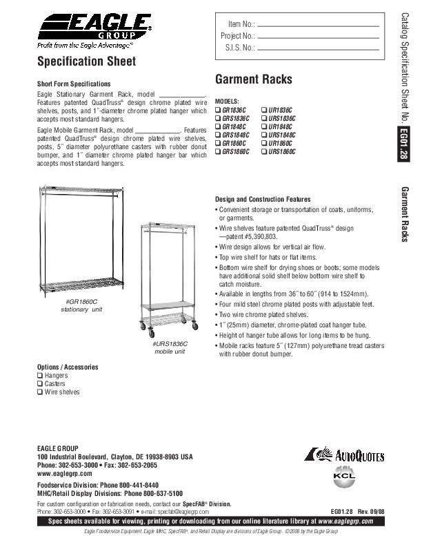 Cutsheet