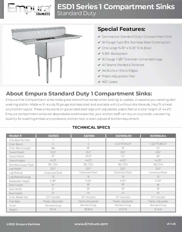 Cutsheet