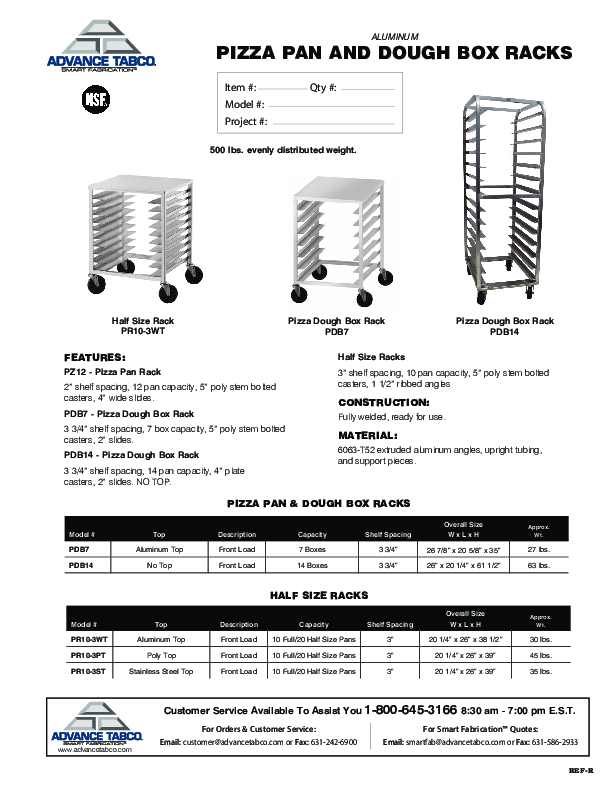 Cutsheet