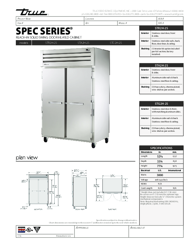 Cutsheet