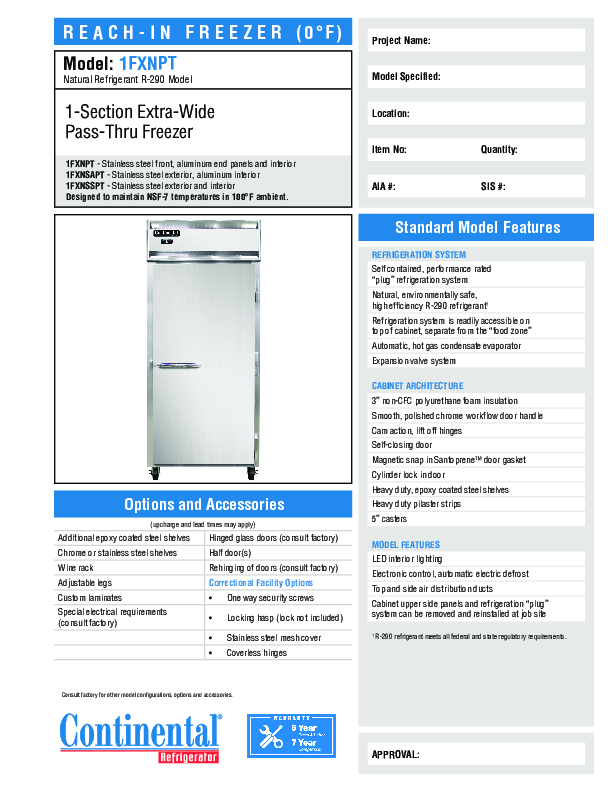 Cutsheet