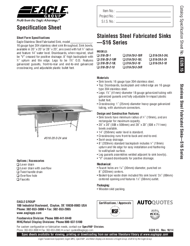 Cutsheet