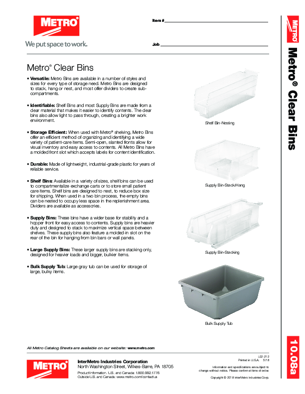 Cutsheet